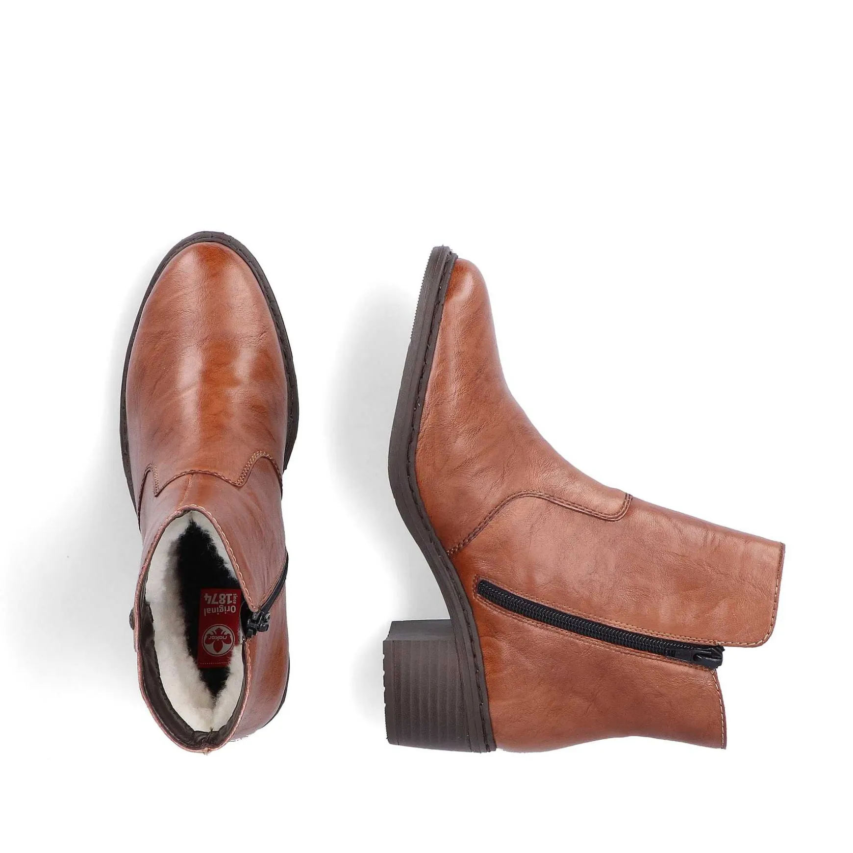 Rieker Women'S Ankle Boots Copper Brown