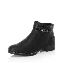 Rieker Women'S Ankle Boots Graphite Black