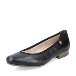 Rieker Women'S Ballerinas Glossy Black
