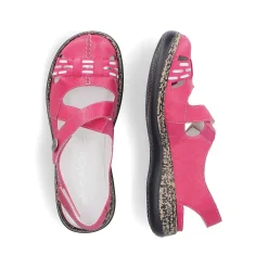 Rieker Women'S Ballerinas Red Pink