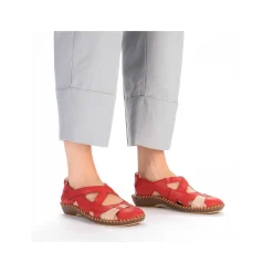 Rieker Women'S Ballerinas Fire Red