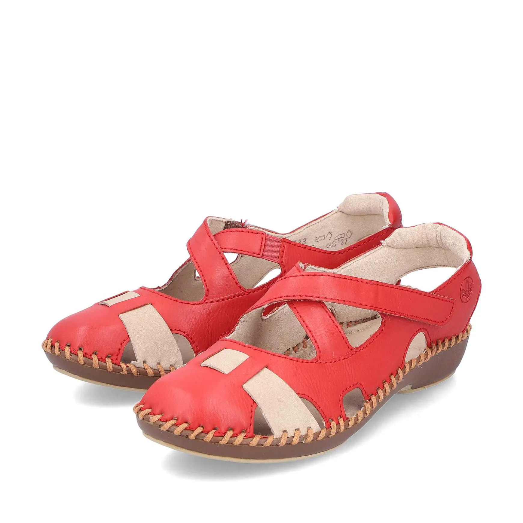 Rieker Women'S Ballerinas Fire Red