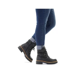 Rieker Women'S Biker Boots Jet Black