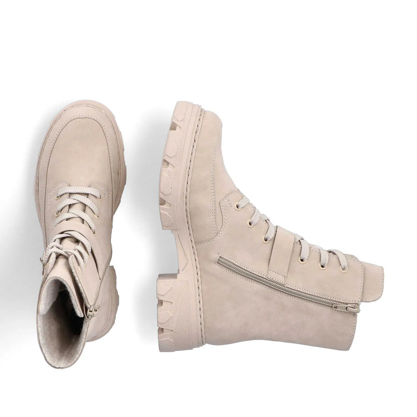 Rieker Women'S Biker Boots Champagne