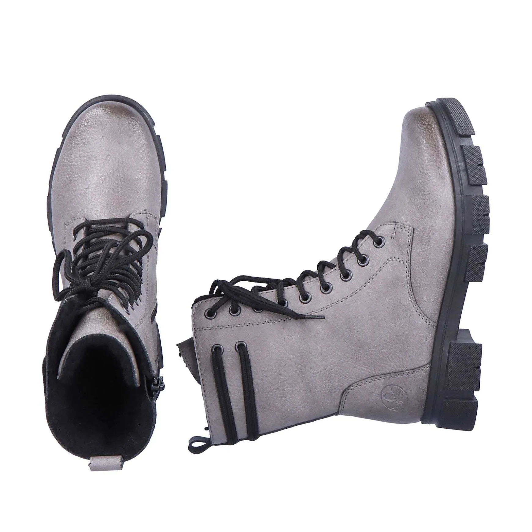 Rieker Women'S Biker Boots Granite Gray