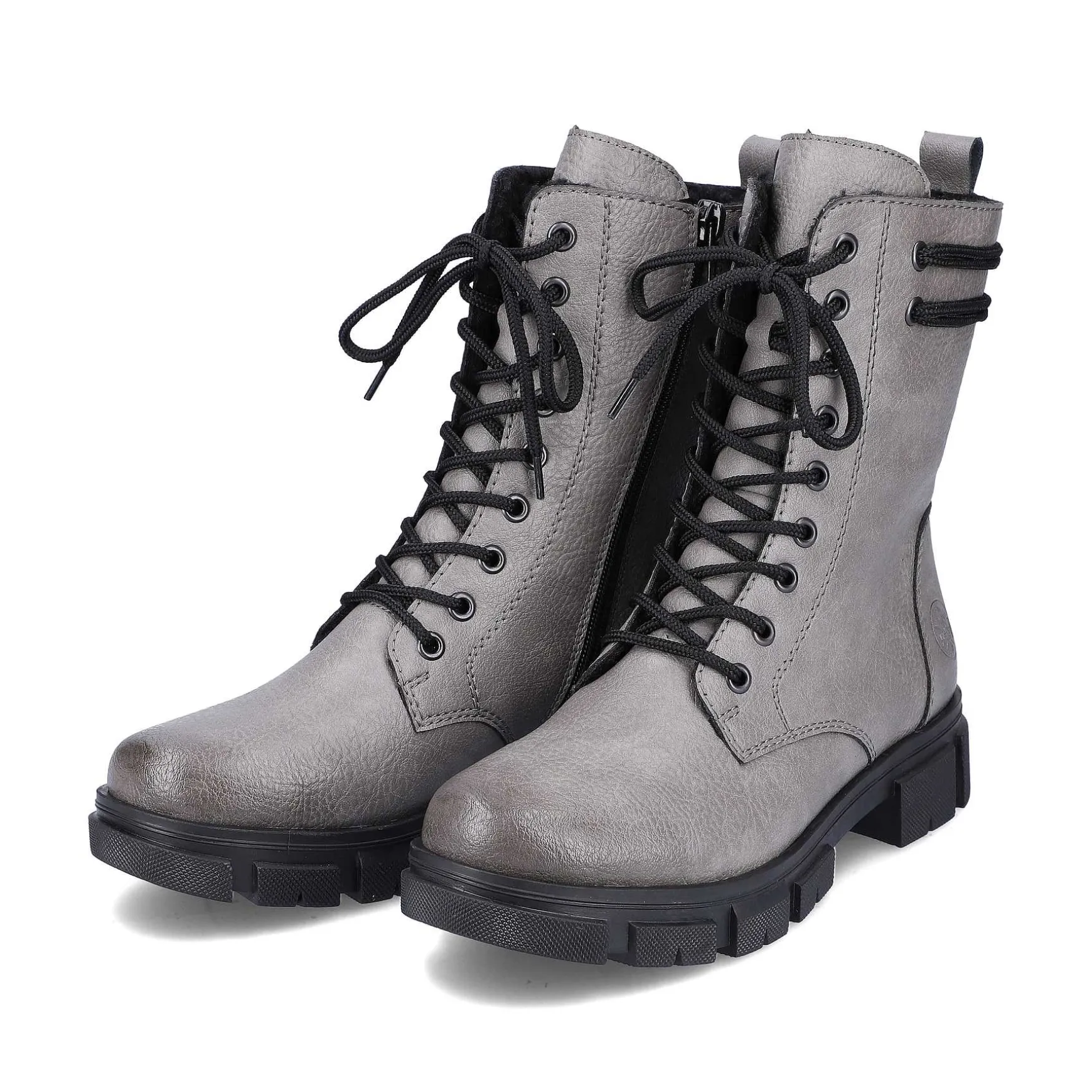 Rieker Women'S Biker Boots Granite Gray