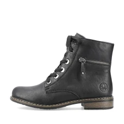 Rieker Women'S Biker Boots Jet Black