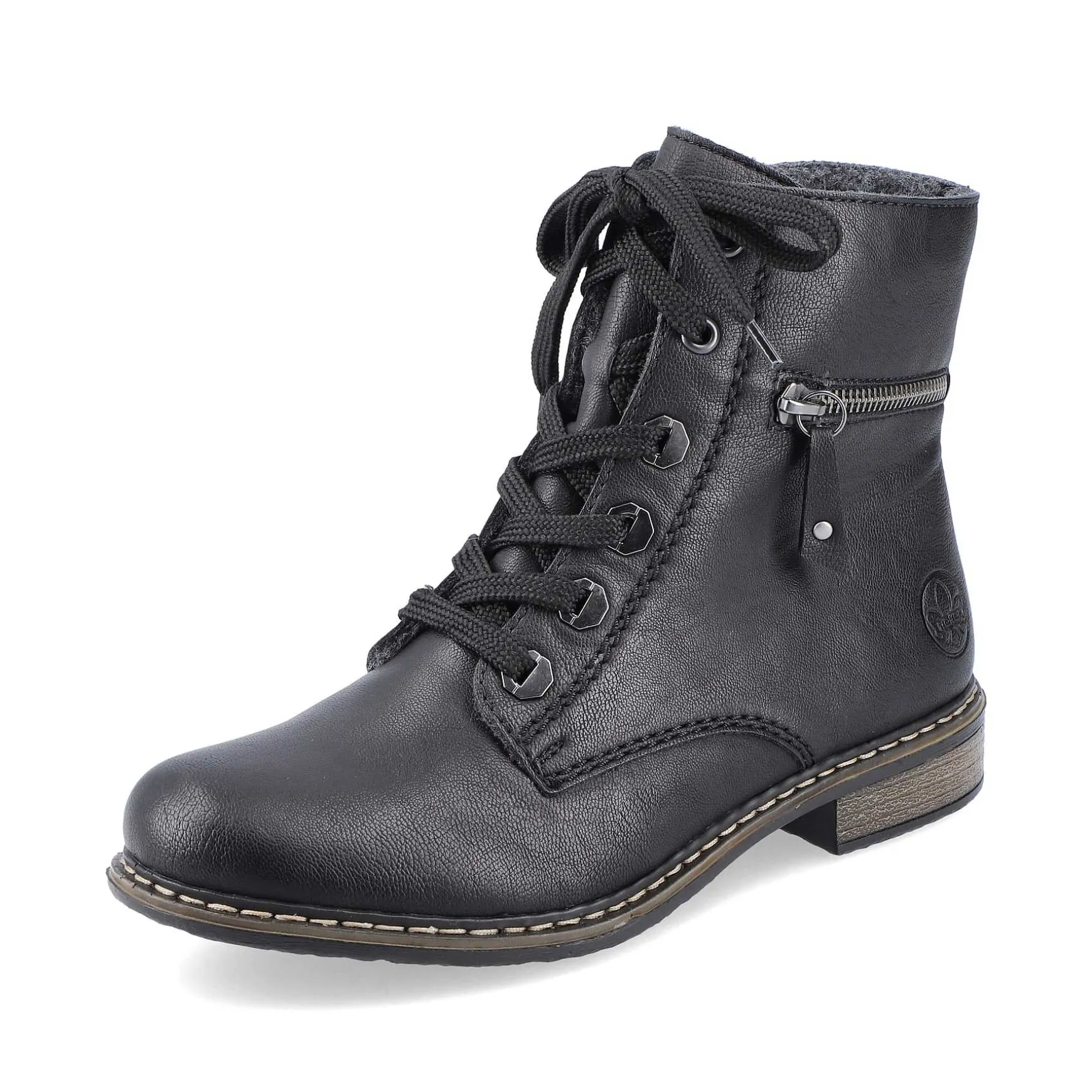 Rieker Women'S Biker Boots Jet Black