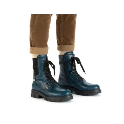 Rieker Women'S Biker Boots Petrol-Black