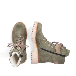 Rieker Women'S Biker Boots Leaf Green