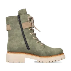 Rieker Women'S Biker Boots Leaf Green