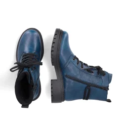 Rieker Women'S Biker Boots Cyan Blue