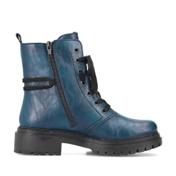 Rieker Women'S Biker Boots Cyan Blue