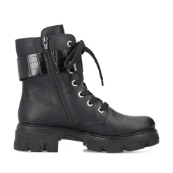 Rieker Women'S Biker Boots Jet Black