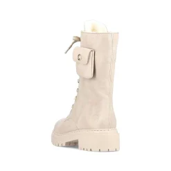 Rieker Women'S Biker Boots Cream Beige