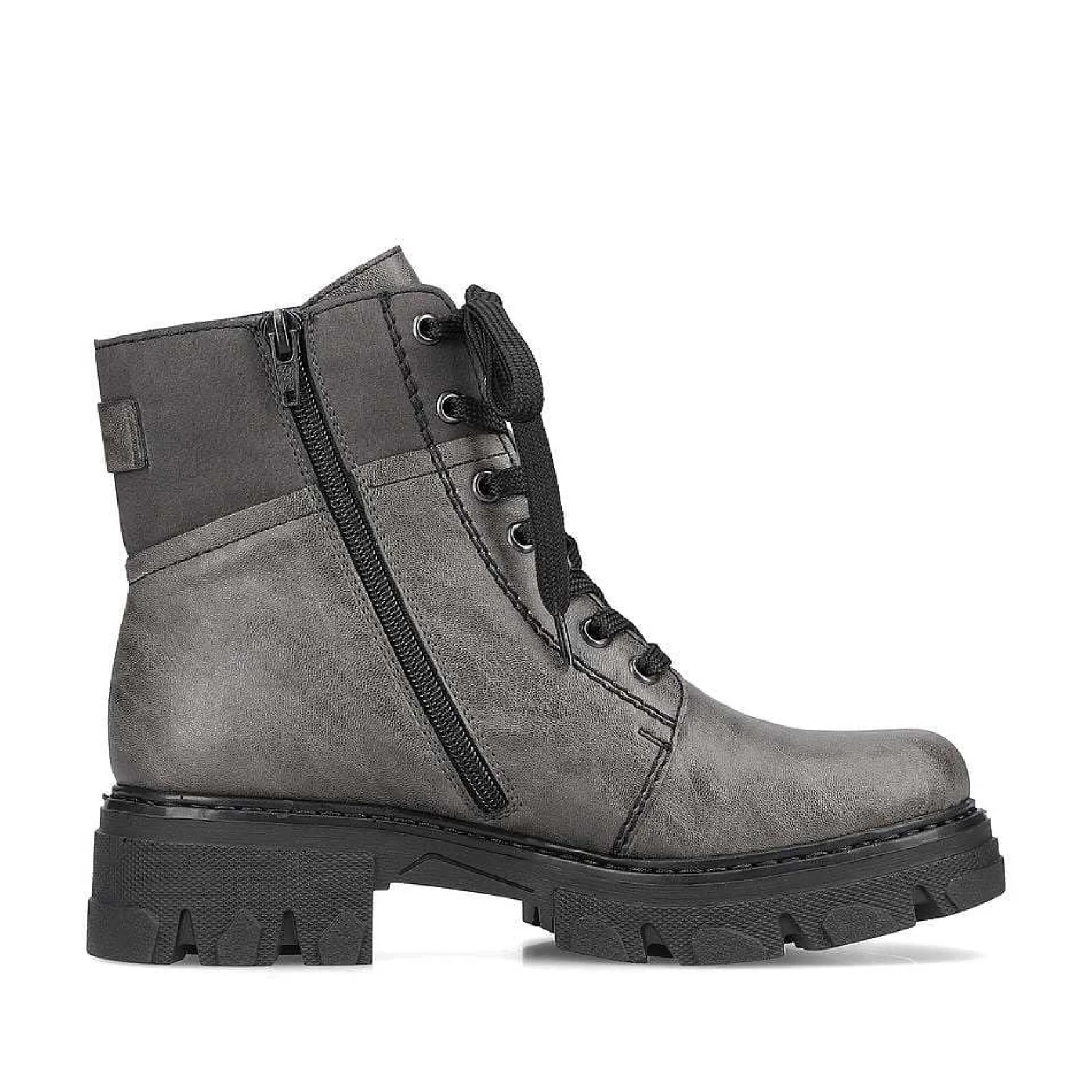 Rieker Women'S Biker Boots Moon Gray