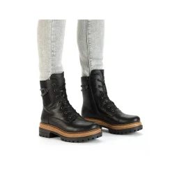 Rieker Women'S Biker Boots Asphalt Black