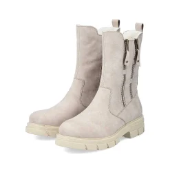 Rieker Women'S Biker Boots Sand Beige
