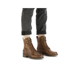 Rieker Women'S Biker Boots Chocolate Brown