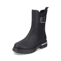 Rieker Women'S Biker Boots Jet Black