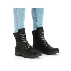 Rieker Women'S Biker Boots Asphalt Black
