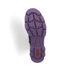 Rieker Women'S Biker Boots Night Black-Purple