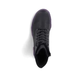 Rieker Women'S Biker Boots Night Black-Purple