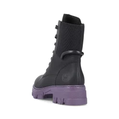 Rieker Women'S Biker Boots Night Black-Purple