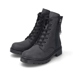 Rieker Women'S Biker Boots Jet Black