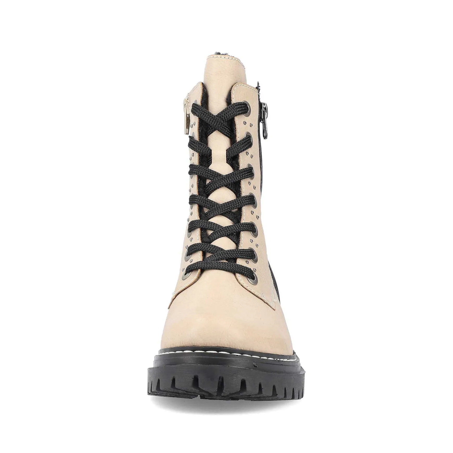 Rieker Women'S Biker Boots Vanilla Beige