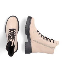 Rieker Women'S Biker Boots Vanilla Beige