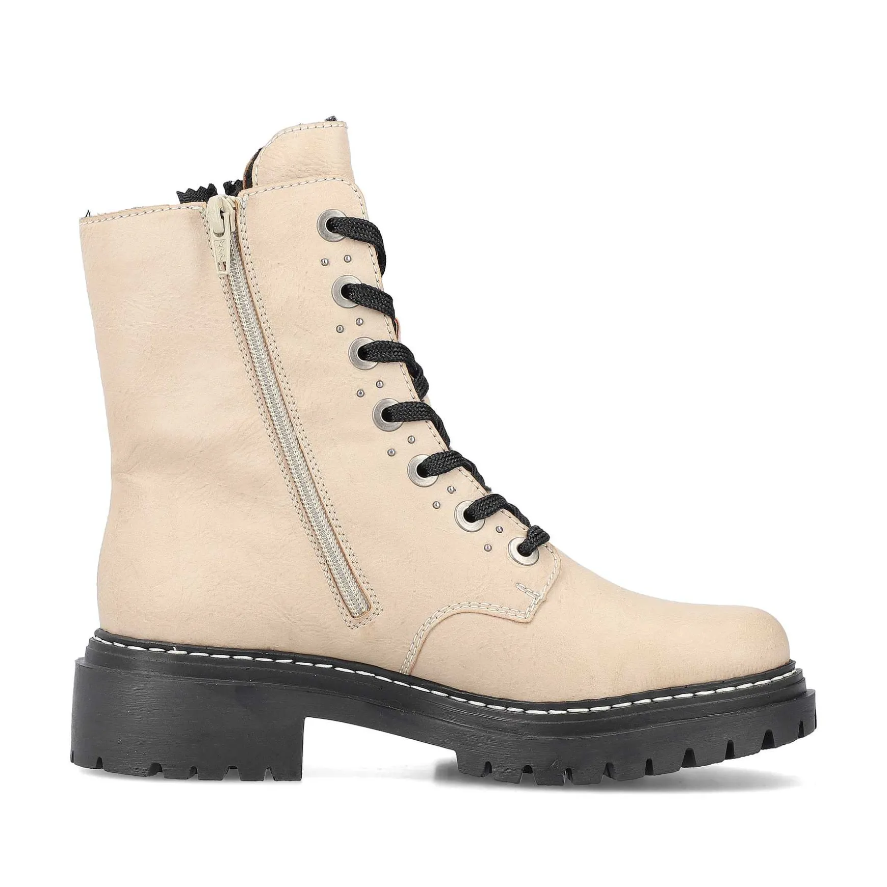 Rieker Women'S Biker Boots Vanilla Beige