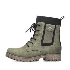 Rieker Women'S Biker Boots Leaf Green