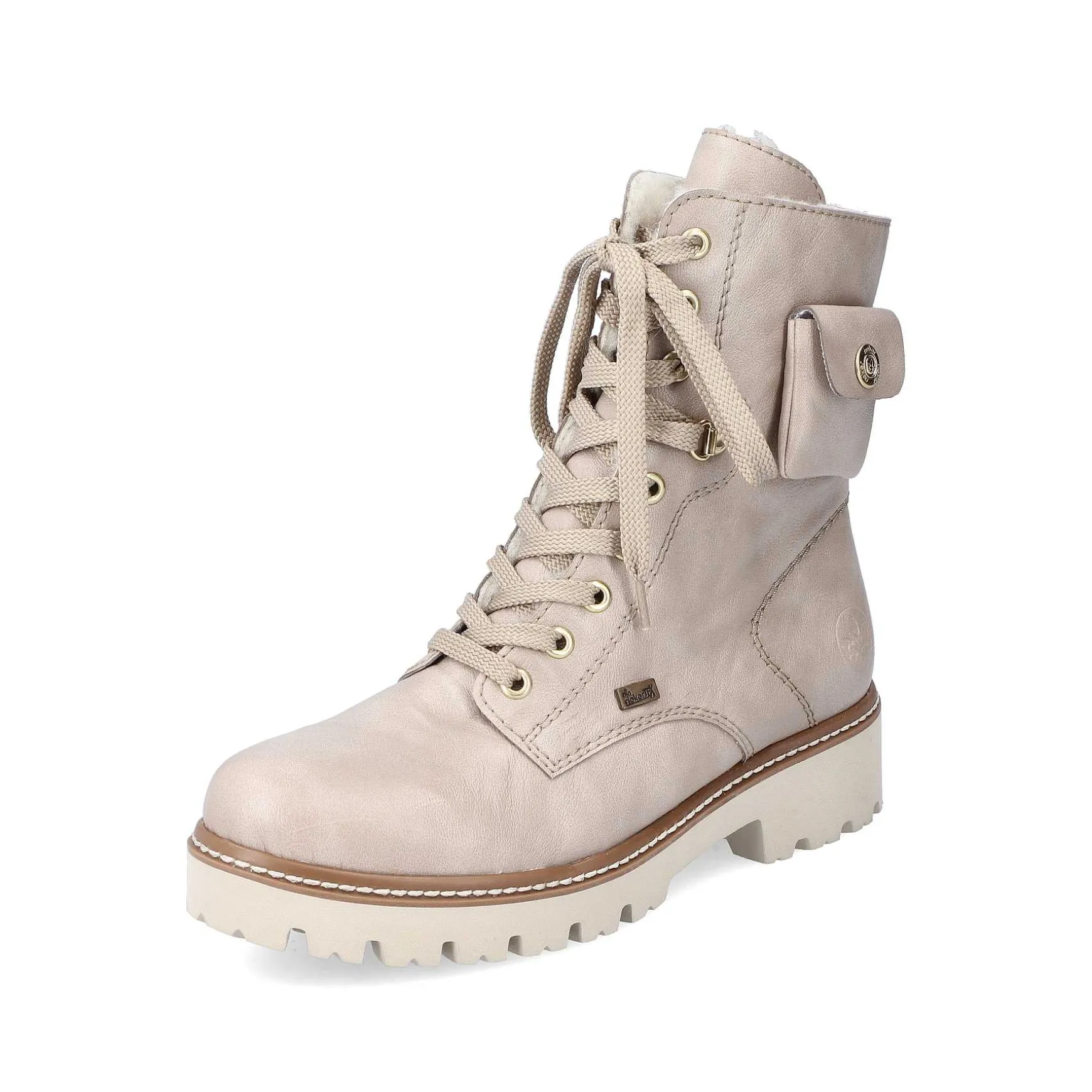 Rieker Women'S Biker Boots Light Beige