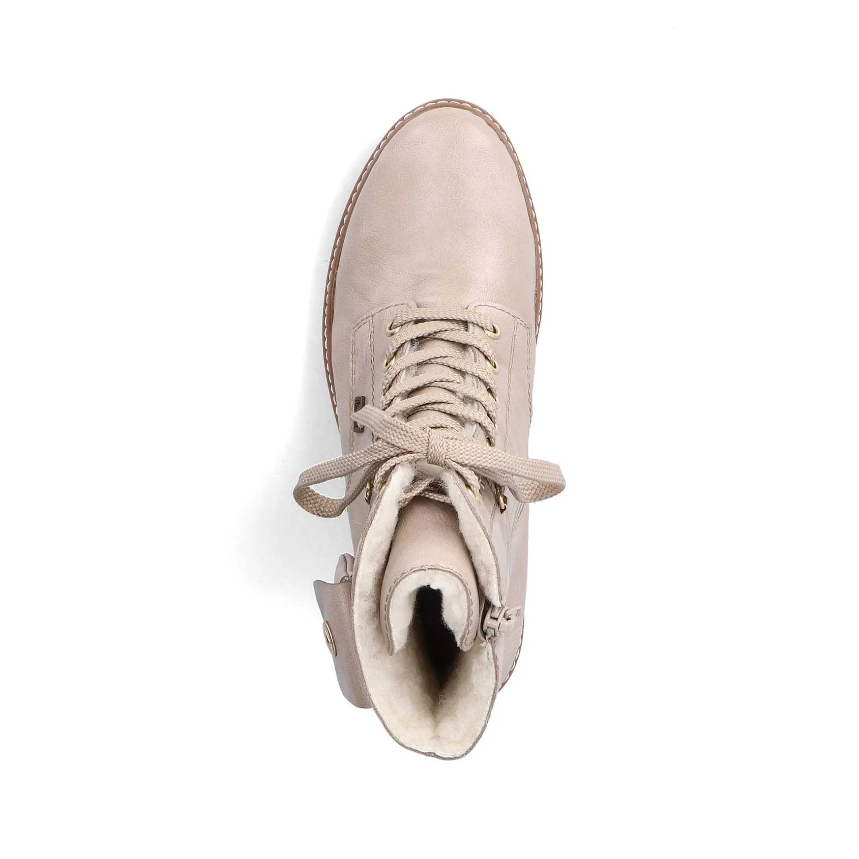 Rieker Women'S Biker Boots Light Beige