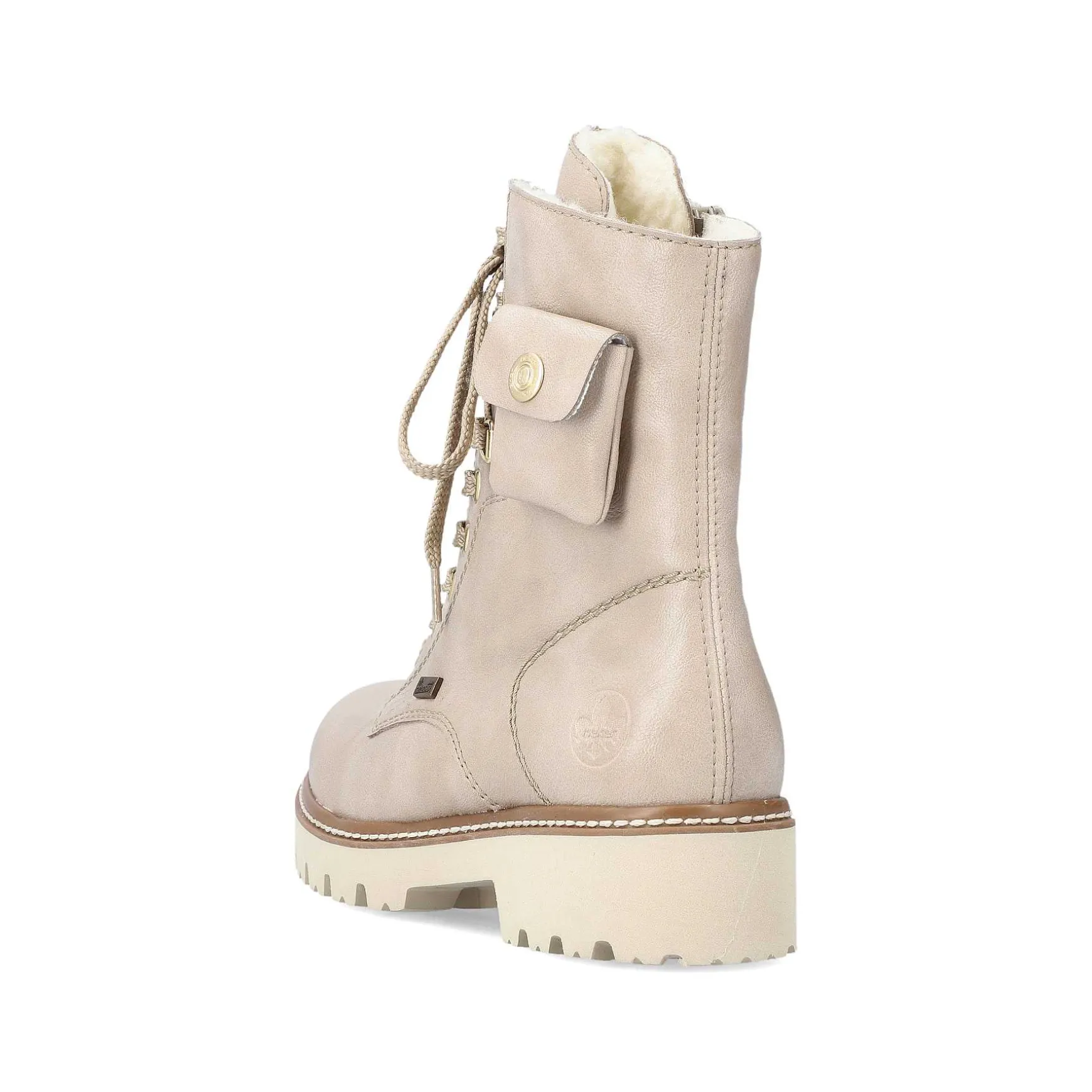 Rieker Women'S Biker Boots Light Beige