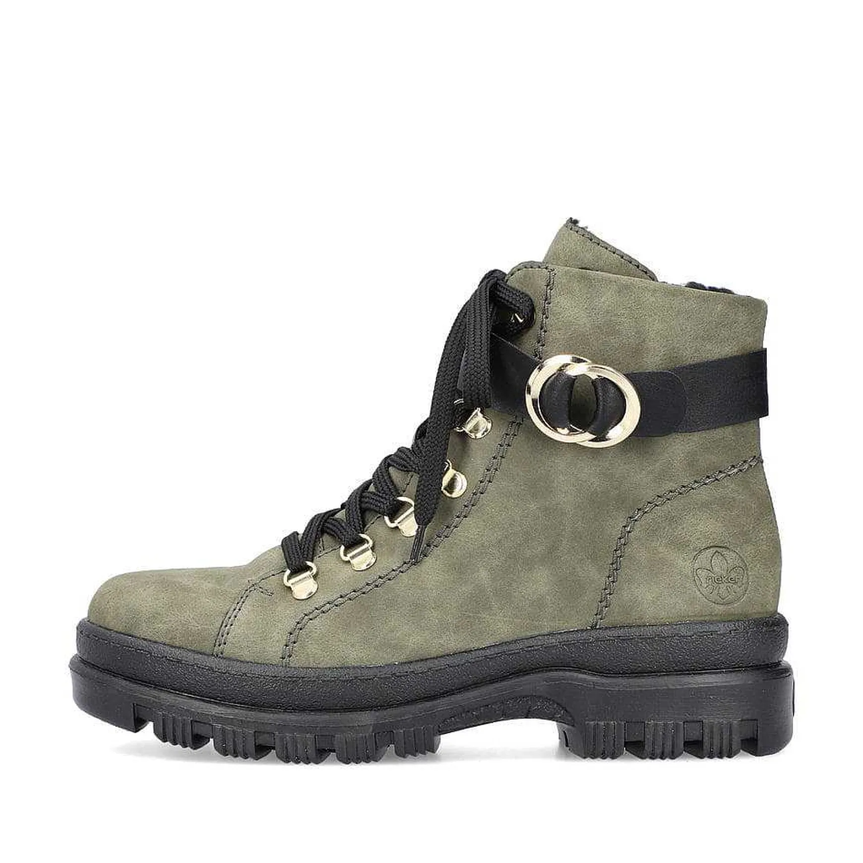 Rieker Women'S Biker Boots Leaf Green