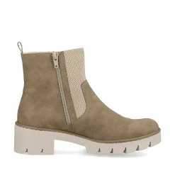 Rieker Women'S Chelsea Boots Beige Brown