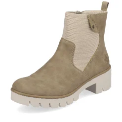 Rieker Women'S Chelsea Boots Beige Brown