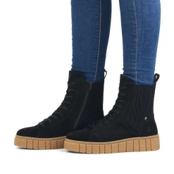 Rieker Women'S Chelsea Boots Urban-Black Sand-Beige
