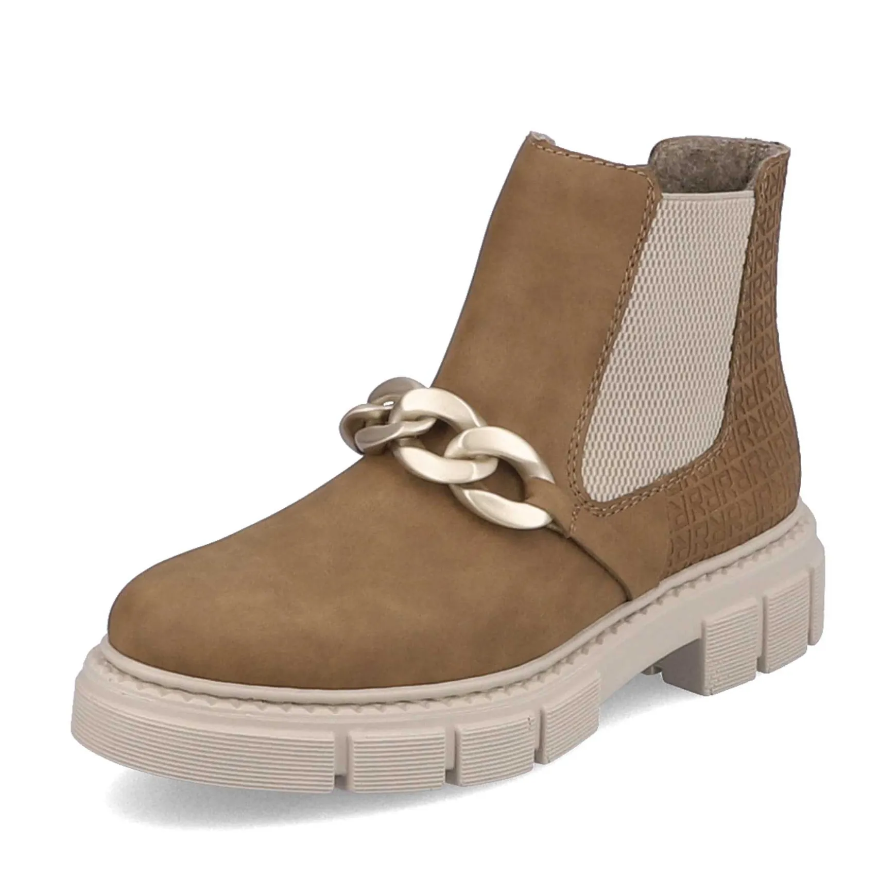 Rieker Women'S Chelsea Boots Camel Brown