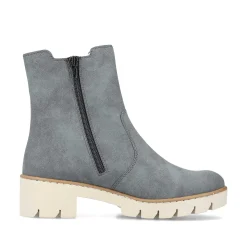 Rieker Women'S Chelsea Boots Gray Blue