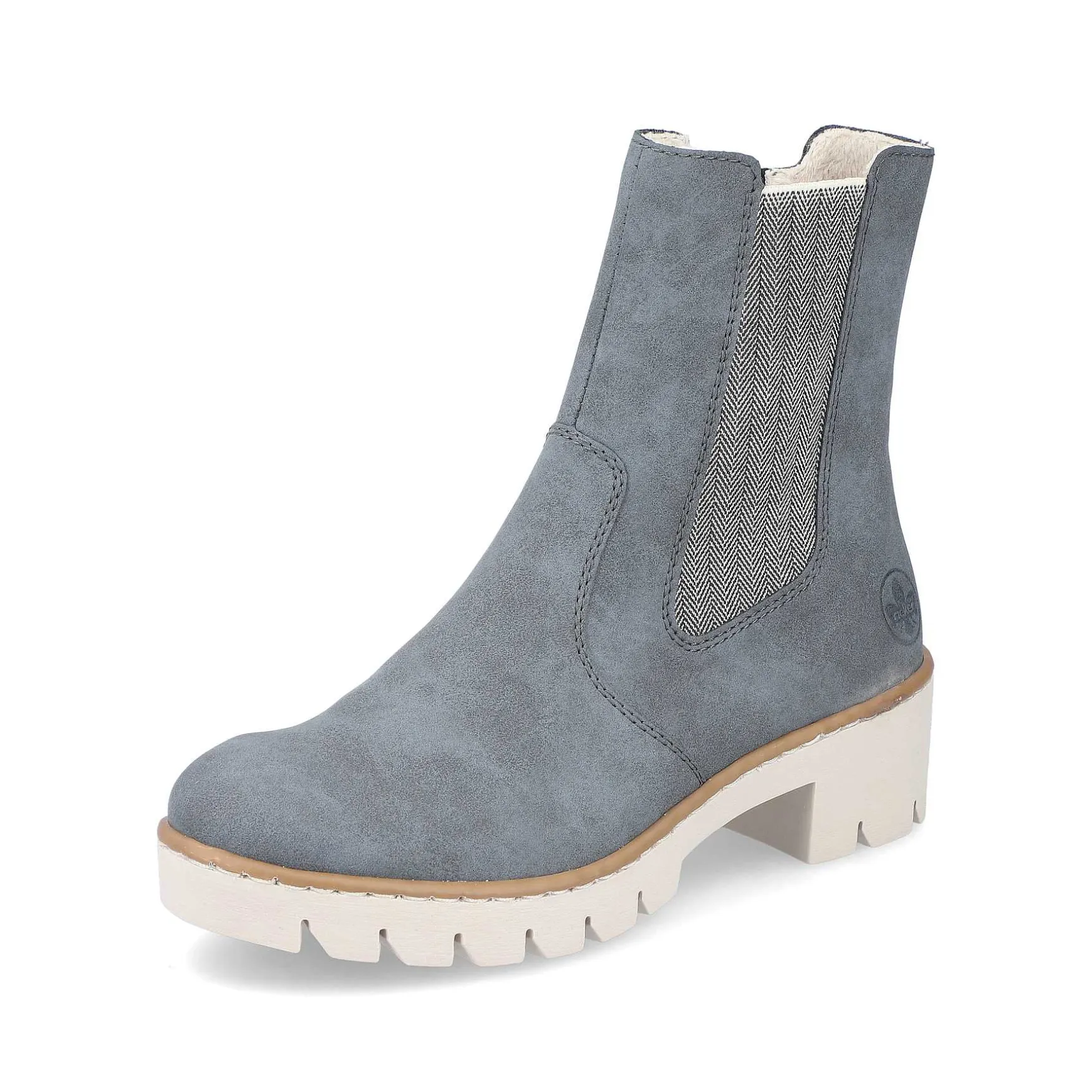 Rieker Women'S Chelsea Boots Gray Blue