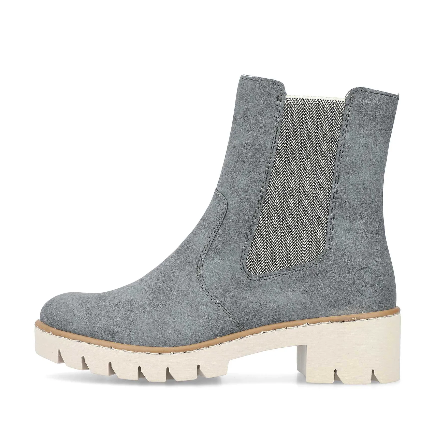 Rieker Women'S Chelsea Boots Gray Blue