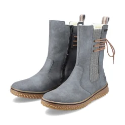Rieker Women'S Chelsea Boots Blue Gray