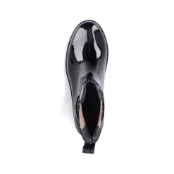 Rieker Women'S Chelsea Boots Glossy Black