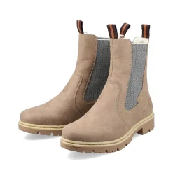 Rieker Women'S Chelsea Boots Brown Beige