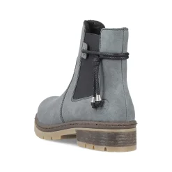 Rieker Women'S Chelsea Boots Grey-Blue-Black