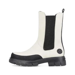 Rieker Women'S Chelsea Boots Cream White