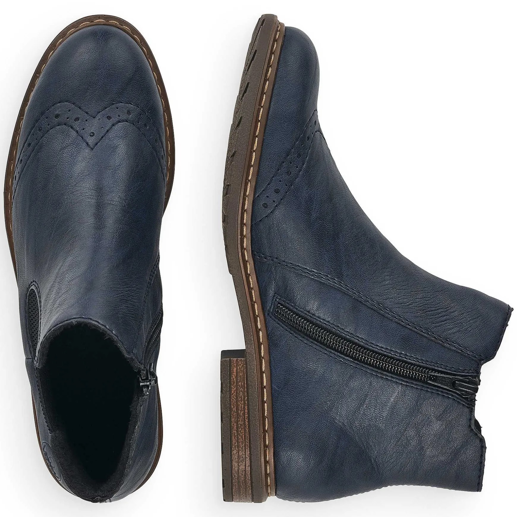 Rieker Women'S Chelsea Boots Navy Blue